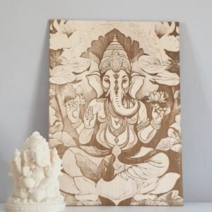 PORTRAIT GANESH SUR TILLEUL