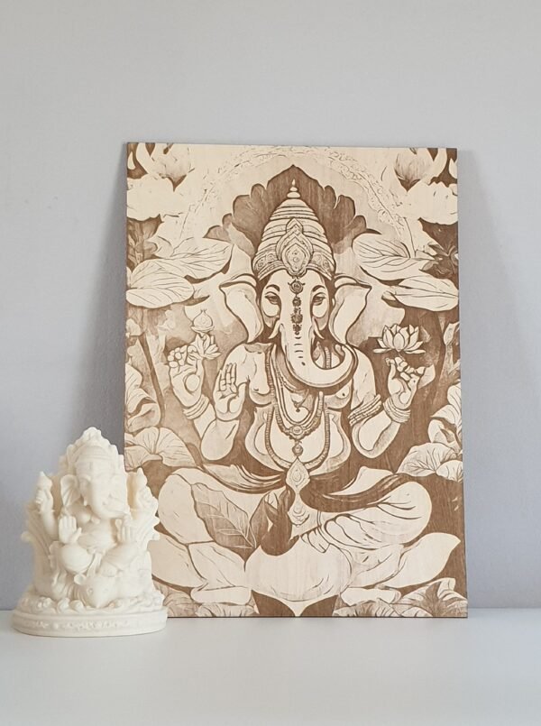 PORTRAIT GANESH SUR TILLEUL