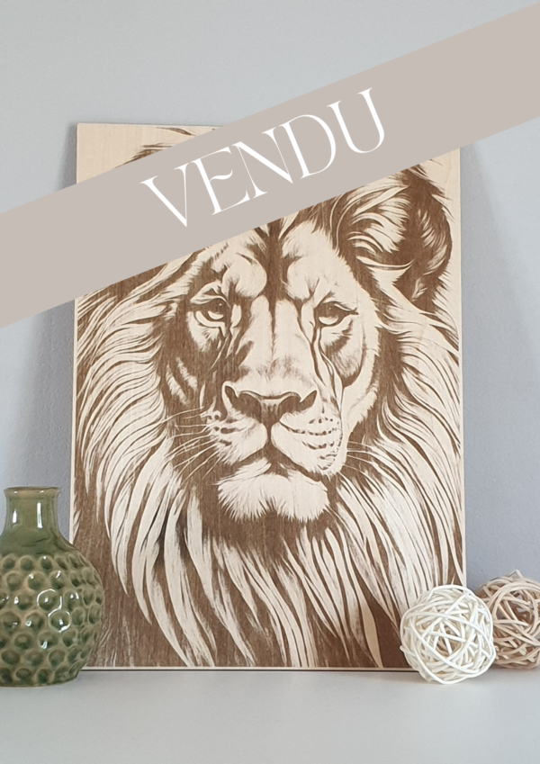 Portrait d'un roi lion